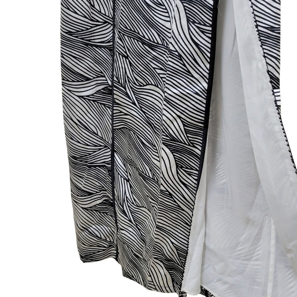 BCBGMAXAZRIA Elin Maxi Black & White Striped Bustier Dress Size 10 NWT $380 - Picture 7 of 16